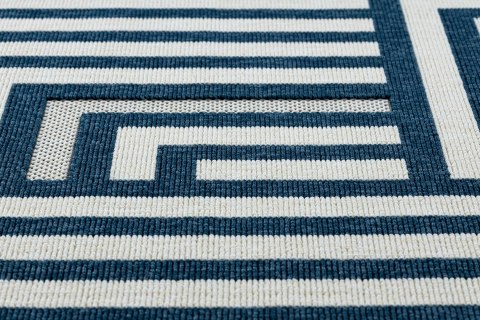 Dywan WINK MAZE kolor kremowy 80x150 Hakano - RUG/LU/WINK/MAZE/CREAM+BLUE/80x150