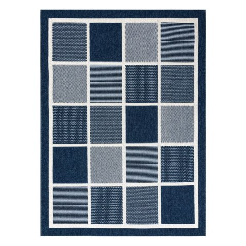 Dywan WINK SQUARES kolor niebieski 160x230 Hakano - RUG/LU/WINK/SQUARES/BLUE/160x230