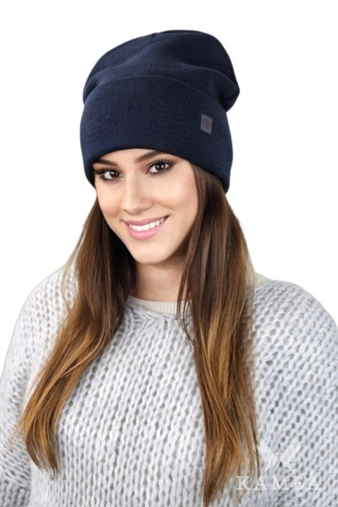 SALLY czapka beanie zimowa czapka uniwersalna kolor granatowy - Kamea Kamea