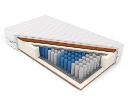 Materac pocket obustronny 2x kokos H4 Tyche 120x200x21 Margrita