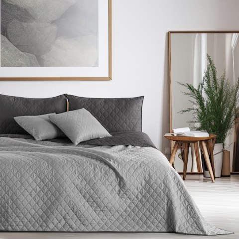 Narzuta AXEL  szary gładki materiał mikrofibra 200x220