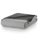 Narzuta AXEL  szary gładki materiał mikrofibra 200x220