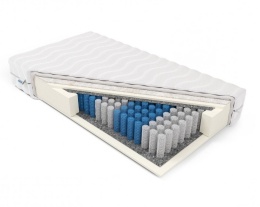 Materac Zima/Lato z owczą wełną H2 Zefir 200x200x17 SilverActive