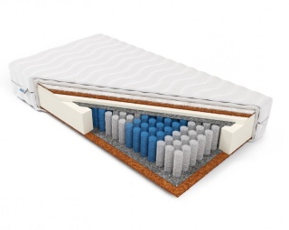 Materac pocket kokos owcza wełna H3 Hebe 80x180x19 SilverActive