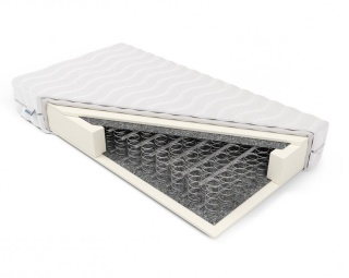 Materac bonellowy + pianka H2 Hestia 90x180x16 Aloe Vera