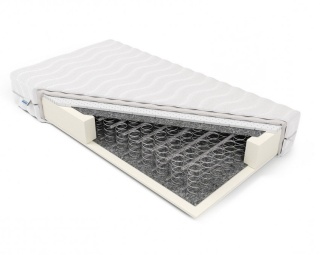 Materac bonellowy z lateksem H2 Temida 90x180x16 Medicott/Tencel