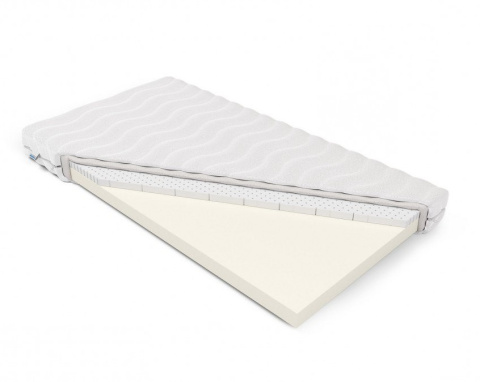 Materac piankowy z lateksem H2 Krasnoludek 80x200x12 Medicott/Tencel