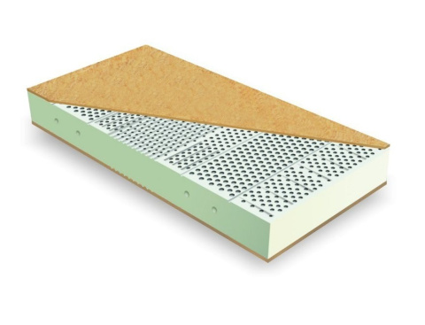 Materac lateks kokos obustronny H3 Cyklop 90x200x18 SilverActive