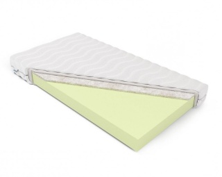 Materac wysokoelastyczny z wełną H2 Kora 80x180 Aloe Vera