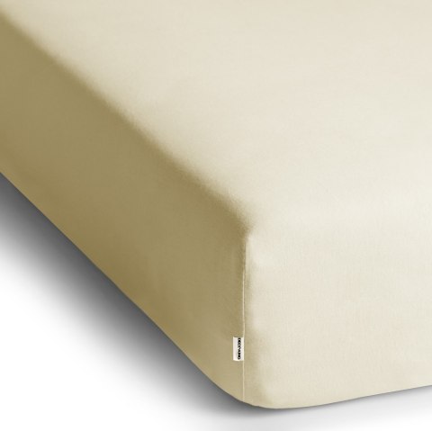 Prześcieradło AMBER kolor beżowy styl klasyczny materiał jersey 220-240x220 DecoKing - FITTED/AMBER/BEI/220-240x220+30