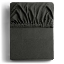 Prześcieradło AMBER kolor grafitowy styl klasyczny materiał jersey 180-200x200 DecoKing - FITTED/AMBER/DIMGR/180-200x200+30