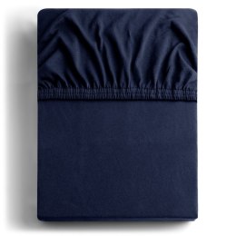 Prześcieradło AMBER kolor granatowy styl klasyczny materiał jersey 160-180x200 DecoKing - FITTED/AMBER/NAVYBLUE/160-180x200+30