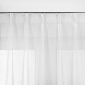 Firana KRESZ kolor biały styl klasyczny flex flex 5,5 cm z podwójną zakładką woal gnieciony 140x270 homede - SCURT/HOM/KRESZ/FLE