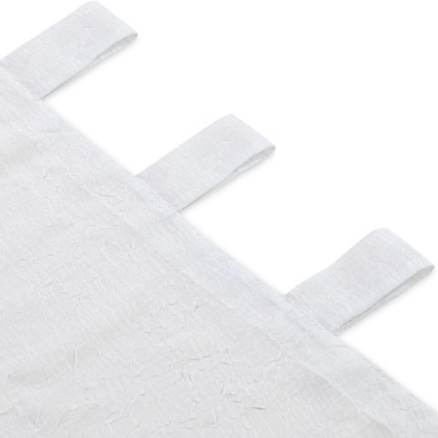 Firana KRESZ kolor biały styl klasyczny szelki szelki 10 cm woal gnieciony 140x250 homede - SCURT/HOM/KRESZ/TAB/WHITE/140x250