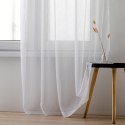 Firana KRESZ kolor biały styl klasyczny szelki szelki 10 cm woal gnieciony 140x250 homede - SCURT/HOM/KRESZ/TAB/WHITE/140x250