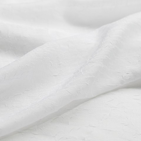 Firana KRESZ kolor biały styl klasyczny szelki szelki 10 cm woal gnieciony 140x250 homede - SCURT/HOM/KRESZ/TAB/WHITE/140x250