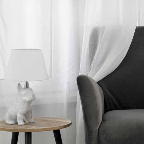 Firana KRESZ kolor biały styl klasyczny tunel tunel 5 cm woal gnieciony 280x175 homede - SCURT/HOM/KRESZ/TUNNEL/WHITE/280x175
