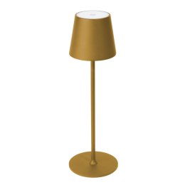 PLATINET TABLE RESTAURANT LAMP LAMPA BAROWA WATERPROOF IP44 REGULATION RECHARGEABLE GOLD [45927]