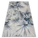 Dywan ORLA MONSTERA 2 kolor szary roślinny styl tropikalny 157x220 Hakano - RUG/LU/ORLA/MONSTERA2/GREY/157x220