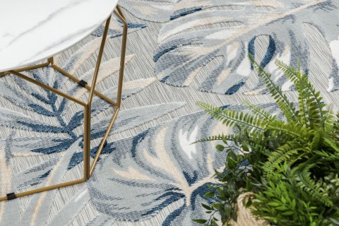 Dywan ORLA MONSTERA 2 kolor szary roślinny styl tropikalny 157x220 Hakano - RUG/LU/ORLA/MONSTERA2/GREY/157x220