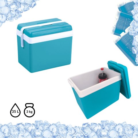 Lodówka EDA 35L Turkusowa Kamai Kamai COOLBOX