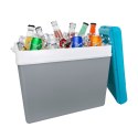Lodówka EDA 35L Szara z Turkusową Pokrywą Kamai Kamai COOLBOX