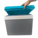 Lodówka EDA 35L Szara z Turkusową Pokrywą Kamai Kamai COOLBOX