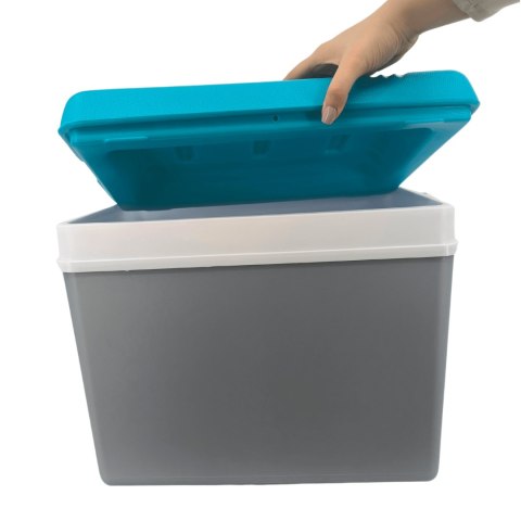 Lodówka EDA 35L Szara z Turkusową Pokrywą Kamai Kamai COOLBOX