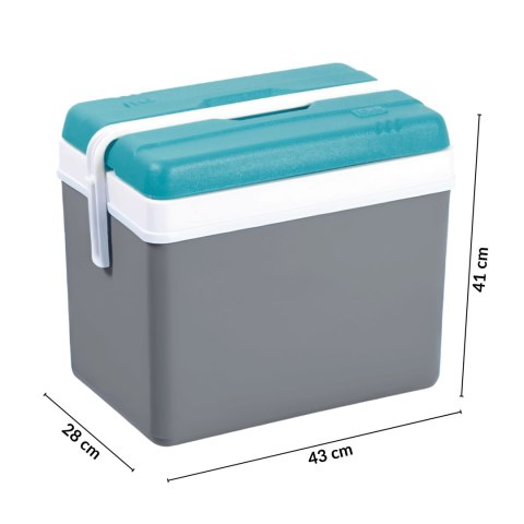 Lodówka EDA 35L Szara z Turkusową Pokrywą Kamai Kamai COOLBOX
