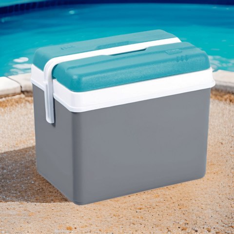 Lodówka EDA 35L Szara z Turkusową Pokrywą Kamai Kamai COOLBOX
