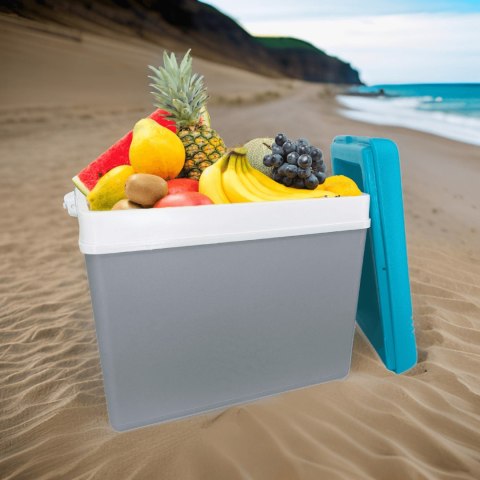 Lodówka EDA 35L Szara z Turkusową Pokrywą Kamai Kamai COOLBOX