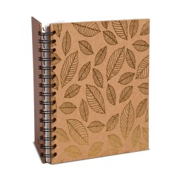 Album na spirali 30x30cm złote liscie 30 ark kremowe 180g/m2