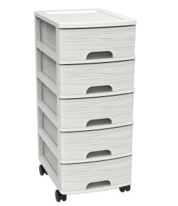Szafka modułowa 5 szuflad A4 STYL kamień BIAŁA Kamai EDA