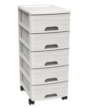 Organizer na dokumenty 5 szuflad A4, biała kamień Kamai EDA