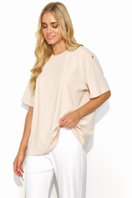 T-shirt Damski Model M826 Light Beige - Makadamia Makadamia