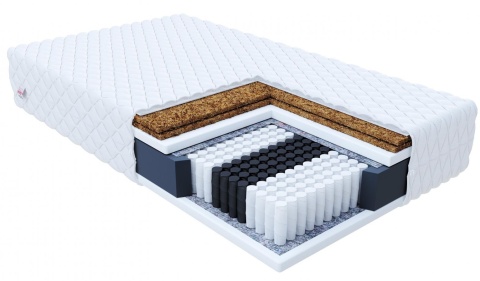 Materac multipocketowy kokos H4 H5 GRADO 200x200x19 PREMIUM JERSEY
