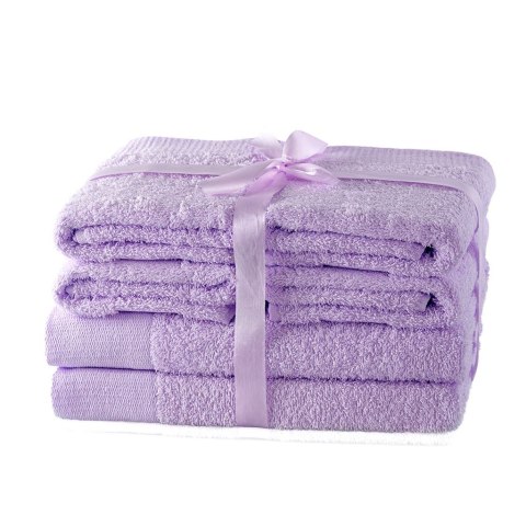 Ręcznik AMARI - AMELIAHOME kolor liliowy styl klasyczny 2*70x140+4*50x100 AmeliaHome - TOWEL/AH/AMARI/LIL/SET2*70x140+4*50x100