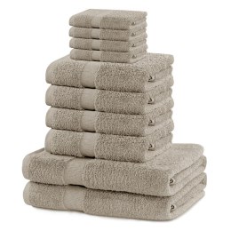 Ręcznik MARINA kolor beżowy styl klasyczny materiał bawełna 2*70x140+4*50x100+4*30x50 DecoKing - TOWEL/MARINA/BEI/SET2*70x140+4*