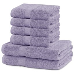 Ręcznik MARINA kolor liliowy styl klasyczny materiał bawełna 2*70x140+4*50x100 DecoKing - TOWEL/MARINA/LIL/SET2*70x140+4*50x100
