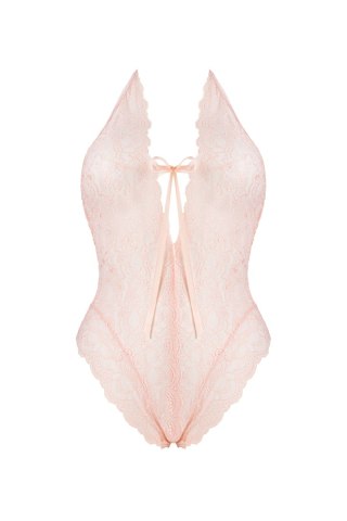 Body Lannuit Peach Emporio Pink Różowy Collection LivCo Corsetti Fashion rozmiar - L/XL PEACH