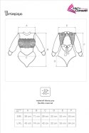 Drimina koronkowe Body Black Czarne Collection LivCo Corsetti Fashion rozmiar - S/M NANVY BLUE