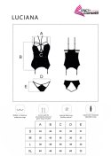 Gorset Luciana Shades of Black Czarny Collection LivCo Corsetti Fashion rozmiar - L BLACK