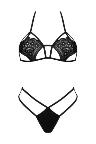 Jimena Black/Czarny zmysłowy komplet LivCo Corsetti Fashion rozmiar - S/L BLACK