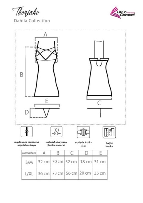 Koszulka Thorjako Dahila Collection rozmiar - S/M RÓŻOWY