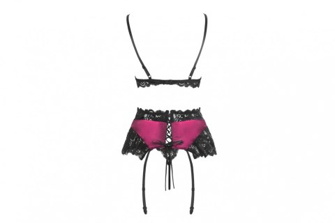 Nahir Maroon/Bordowy zmysłowy komplet LivCo Corsetti Fashion rozmiar - L/XL BORDOWY