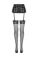 Pas do ponczoch Jelly Black Czarny LivCo Corsetti Fashion rozmiar - L/XL BLACK