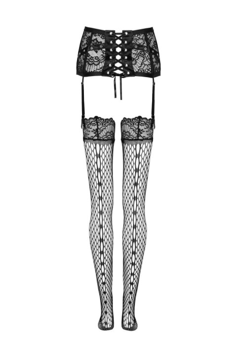 Pas do ponczoch Jelly Black Czarny LivCo Corsetti Fashion rozmiar - L/XL BLACK