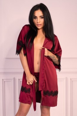 Szlafrok Aresmina LC 90564 Cherry Mahogany Callection Burgundy Bordowy LivCo Corsetti Fashion rozmiar - L/XL BORDOWY