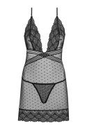 Zmysłowa Koszulka Damska Comiran Black LC 90572 XX Corall Black Czarny Collection LivCo Corsetti Fashion rozmiar - L/XL CZARNY