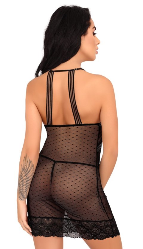 Zmysłowa Koszulka Damska Comiran Black LC 90572 XX Corall Black Czarny Collection LivCo Corsetti Fashion rozmiar - S/M CZARNY
